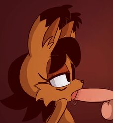 2017 animated anthro balls breasts cummysonic disembodied_penis duo feline fellatio female hair hearlesssoul lynx male mammal nicole_the_lynx nipples oral oral_penetration penetration penis saliva saliva_string sex sonic_(series) sonic_the_hedgehog_(archie) sonic_the_hedgehog_(comics)