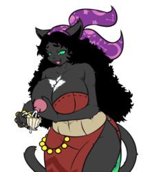 black_fur breasts celia feline female fur gypsy lactation mammal milk nn unknown_artist