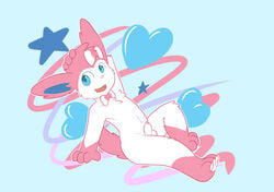 anthro cute eevee eeveelution evolution fur furry nintendo nude paws penis pokemon pose sex skunket sylveon teasing video_games