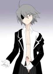 1boy angel eyepatch funamusea male_only masturbation problilmatic smile the_gray_garden wodahs