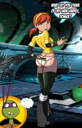 1girls april_o'neil april_o'neil_(tmnt_2012) ass boots butt_crack dat_ass donatello grimphantom hand_on_hip headband looking_back male name_drop nickelodeon orange_hair panties ponytail tagme teenage_mutant_ninja_turtles teenage_mutant_ninja_turtles_(2012) teenager thighhighs tmnt_2012