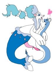 cetacean69 cum dragonair feral feral_on_feral feral_only frotting kissing long_penis male male/male male_feral male_focus male_only pokemon primarina self_upload snake spit spit_trail