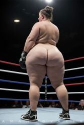 ai_generated amandovakin bbw big_ass boxing_gloves fighting_ring pawg wrestling_ring