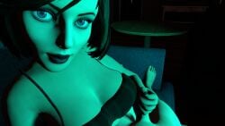 3d bioshock bioshock_infinite elizabeth_comstock female female_focus handjob looking_at_viewer male_pov partially_clothed penis pov skeletron27 small_penis tagme