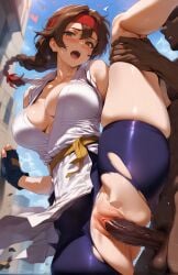 1girls ai_generated big_breasts big_penis braid braided_ponytail breasts brown_eyes brown_hair busty chickenbeautiful clothed clothed_sex erect erection female gloves grabbing headband huge_breasts huge_cock inside karate_gi king_of_fighters latex leg_up leggings light-skinned_female light_skin long_hair male/female no_panties one_leg_up open_mouth outdoors outside pants penis ponytail public ripped_clothing ripped_pants saliva sex shorts skirt spandex spread_legs standing standing_sex thick thick_thighs thighs thrusting tied_hair tight_fit vaginal_insertion vaginal_penetration voluptuous voluptuous_female wet yoga_pants yuri_sakazaki