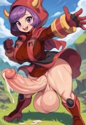 ai_generated big_ass big_balls big_breasts big_penis courtney_(pokemon) cum cum_drip futanari gvukub huge_balls huge_breasts huge_cock nintendo pokemon