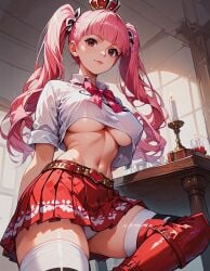 ai_generated alan_ai big_breasts female female_only one_piece perona pink_hair