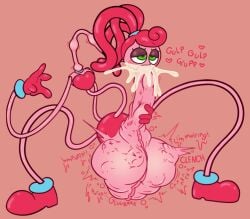 autofellatio clenched_balls cock_vore cum cum_in_mouth ejaculation eviltqf excessive_cum fetish futanari huge_balls huge_cock jingles_(artist) mommy_long_legs poppy_playtime vore