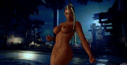 1girls 3d black_female breasts brown_eyes brown_hair cybercole360 female female_only games human human_only master_raven naked nipples nude nude_female posing render simple_background solo tekken tekken_7 video_game xnalara xps