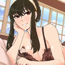 black_hair blysill breasts female female_only light-skinned_female spy_x_family tagme yor_briar