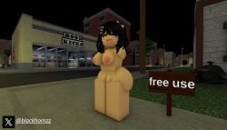 1girls 3d big_ass big_breasts black_hair blackhornzz da_hood female free_use naked nude offering offering_sex outdoors public public_nudity roblox roblox_game robloxian tagme twitter_username