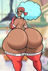 1female 1girls african african_female artist_name ass big_ass big_booty biggy_deez booty bubble_butt dark_skin dark_skinned_female ebony ecchi female female_only lenora_(pokemon) milf pokemon round_ass solo solo_female thick