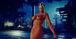 1girls 3d black_female breasts brown_eyes brown_hair cybercole360 dark-skinned_female dark_skin female female_only games human human_only master_raven naked nipples nude nude_female posing render simple_background solo tekken tekken_7 video_games xnalara xps