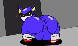 anus ass backsack bad_art balls big_balls big_butt butt_focus genitals looking_back machine male male_only meme metal_sonic nxyitn puffy_anus red_eyes robot sega shitpost solo sonic_(series) sonic_the_hedgehog_(series)