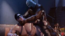 2boys abs anal anal_sex bara big_penis bonoimma choke_hold dark-skinned_male dark_skin dc dc_comics dick_grayson dilf erect_penis erection from_behind from_behind_position gay gay_anal gay_domination gay_sex huge_cock interracial large_penis light-skinned_male light_skin male male/male male_only muscular muscular_male nightwing pecs prone_bone sound sound_effects tagme thick_penis video yaoi