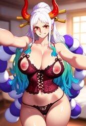 ai_generated female female_only lingerie one_piece rusher_ai_art yamato_(one_piece)