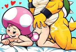 ai_generated bowser_jr. doggy_style happy_sex mario_(series) novelai sex toadette