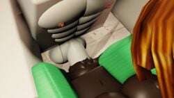 1girls 2boys 3d bacon_hair cometrr34 dark_skinned_female roblox roblox_avatar roblox_game robloxian self_upload tagme those_who_remain