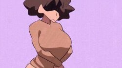 1girls 2026 2d 2d_(artwork) absurd_res animated bikini breasts brown_hair crayon_shin-chan curvy_figure d-art exposed_torso female female_focus high_resolution hourglass_figure hourglass_figured_female housewife huge_breasts milf misae_nohara mommy mother sling_bikini thick_ass toned_stomach undressing wide_hips