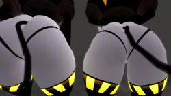 2boys ass ass_focus clothing femboy idontexpect male_only murder_drones n_(murder_drones) pov robot shaking_ass tagme tail teasing twerking video vrchat vrchat_avatar
