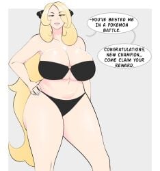 cynthia (pokemon) from game freak by jopuari