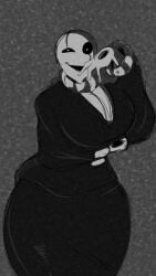 fem gaster from undertale by malewolfus