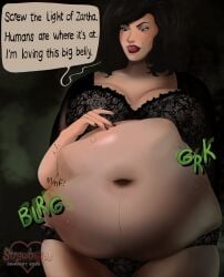 1girls 2020s 2026 2026s beauty_mark big_belly black_bra black_hair bra_and_panties canon_vore comission deviantart_link deviantart_url digestion digital_drawing_(artwork) digital_media_(artwork) fair-skinned_female_body fair_skin fair_skinned_female fetish jpeg licking_lips looking_at_belly looking_down men_in_black men_in_black_ii multiple_sources onomatopoeia panties prey_belly_bulge prey_bulge prey_outline red_fingernails red_lips serleena_(men_in_black) strawbop thick_thighs twitter_link vore vore_belly watermark
