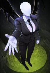 slenderman from creepypasta by pinewolfdusk