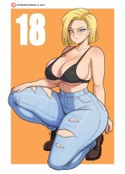 android 18 from dragon ball by daf n half