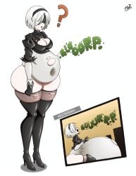 yorha 2b from nier by honichii (artist)