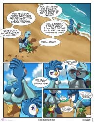 2_penises absurd_res ahoge animal_genitalia animal_penis anthro anthrofied areola ass bandanna_scarf beach berber big_breasts big_butt big_nipples blush breasts claire_deluna_(ori-doggo) comic comic_book conditional_dnp crystal_(ori-doggo) dewott dialogue dialogue_box embarrassed english_text evil_face evil_grin evil_look eyelashes facial_markings feather_pubes female freckled_breasts freckled_butt freckled_chest freckled_face freckled_shoulders freckles generation_4_pokemon generation_5_pokemon genitals glistening_eyelids group hair hand_on_head head_markings hemipenes hi_res huge_nipples kerchief long_eyelashes male markings mostly_nude motion_lines multi_genitalia multi_penis neckerchief neckwear nintendo nipple_dip nipples ori-doggo penis piplup pokemon pokemon_(species) pokemorph public public_nudity scarf scarf_only scuted_feet scuted_legs scutes sea sex_on_the_beach sharp_teeth shy_expression size_difference slightly_chubby slightly_chubby_female small_breasts smaller_male smile snivy speech_bubble teeth text thick_thighs trio water wide_hips