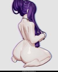 1girls 3d 3d_animation animated areolae ass breasts choker female fern_(sousou_no_frieren) heart_hands huge_ass huge_breasts long_hair loop looping_animation nipples no_sound nude nude_female purple_eyes purple_hair rushzilla shorter_than_30_seconds sousou_no_frieren tagme turntable_(animation) video