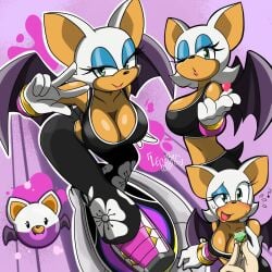 rouge the bat from sega by leoposting