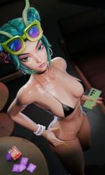 1girls 3d big_ass big_breasts bikini condom high_resolution highres lube mantis_(marvel) mantis_(marvel_rivals) mantis_(oceanic_harmony) marvel marvel_rivals tagme