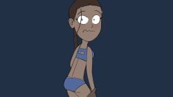 1girls avatar_legends avatar_the_last_airbender beheas12 blue_bra blue_panties blue_underwear bra bra_and_panties embarrassed embarrassed_underwear_female euf female female_only katara panties solo underwear