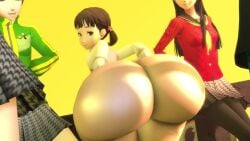 3d amagi_yukiko animated ass atlus bubble_ass cum doggy_style dojima_nanako fat_ass futanari gangbang gigantic_ass kujikawa_rise penis persona persona_4 satonaka_chie sex shirogane_naoto tagme twintails video