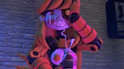1boy 3d 3d_render blushing_profusely cum cum_drip cum_on_body cumshot handjob happy mimi_sentry robot robot_girl robot_joints robotic_arm sfm team_fortress_2 tf2