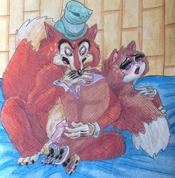 anthro disney fox furry j._worthington_foulfellow oc original_character penis pinocchio puku83 pussy roxanne roxanne_(puku83) tagme