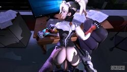 3d animated ass erection female from_behind hanzo male mercy no_sound overwatch penis sex sfmllama source_filmmaker straight video