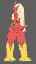 ass balls blaziken looking_at_viewer male male_only nintendo pokemon pokemon_(species) pose video_games x03