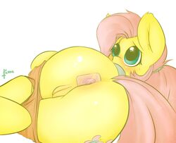 anal anus ass bearra butt_shot buttplug equine female feral fluttershy_(mlp) friendship_is_magic horse mammal my_little_pony nude pony pussy sex_toy solo