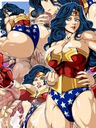 1girls alternate_ass_size alternate_breast_size ass bare_legs bare_shoulders big_ass big_breasts black_hair blue_eyes boots breasts censored cleavage cowgirl_position cum cum_in_pussy cum_inside curvy dc dc_comics diana_prince fellatio female handjob happy_sex huge_ass huge_breasts large_ass large_breasts legs_up long_hair looking_at_viewer looking_back masturbation missionary muscle muscular_female nipples no_bra oral penetration penis pussy_juice raburebo saliva sex shiny_skin simple_background smile straight testicles vaginal_penetration wonder_woman wonder_woman_(series)