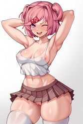 abs ai_generated doki_doki_literature_club natsuki_(doki_doki_literature_club) tagme xusisidie