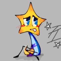 bfdi bfdi_oc cartoon colored_genitals cute dick_out non-human object_oc object_show object_show_community object_shows oc one_character osc precum sitting slimy star stylized submissive submissive_male tentacle twink