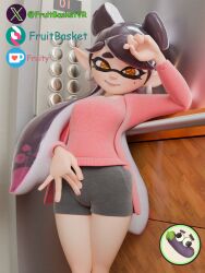 3d blender callie_(splatoon) fruity_(artist) splatoon tagme