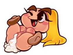 2017 2_toes alpha_channel big_breasts blonde_hair blush breasts closed_eyes cum cum_in_pussy cum_inside digital_media_(artwork) eyelashes feet female goomba goombella hair legs_up low_res lying mario_(series) nintendo nude on_back on_floor open_mouth paper_mario ponytail puhker shortstack smile spread_legs spreading toes tongue video_games