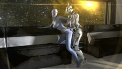 1girls 1robot 3d animated areolae asari bouncing_breasts breasts female from_behind liara_t'soni loki_mech mass_effect nipples no_sound nude robot sex ssppp video