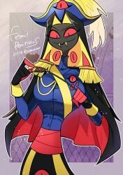 @yomunow baxter_(hazbin_hotel) big_breasts genderswap_(mtf) hazbin_hotel rule_63 sir_pentious_(hazbin_hotel)