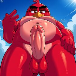 1boy 1male ai_generated angry_birds anthro balls belly big_nipples bird chubby chubby_anthro chubby_male civitai columbia_pictures furry furry_male gay looking_at_viewer looking_down_at_viewer male male_only nipples overweight overweight_anthro overweight_male penis red_(angry_birds) red_body red_feathers red_skin rovio rovio_animation rovio_entertainment sega sony the_angry_birds_movie thick_body thick_eyebrows two_tone_body white_belly white_feathers