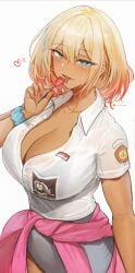 1girls 2024 august big_breasts blonde_hair blonde_hair_female blue_eyes blue_eyes_female blue_heart blue_hearts blush blushing_at_viewer blushing_female breast_pocket breasts busty busty_female candy collared collared_shirt face_tattoo female female_focus flag form_fitting gina_widyawati_(vloodozer) heart heart_tattoo holding_candy huge_boobs huge_breasts indonesia indonesian indonesian_flag jacket_around_waist jewelry licking_candy looking_at_viewer nails nails_painted necklace painted_nails pink_jacket pink_nails school_girl school_uniform schoolgirl schoolgirl_uniform shirt simple_background skirt solo_female staring_at_viewer student tan-skinned_female tan_body tan_skin tan_skinned_female tanned_body tanned_female tanned_skin tattooed_face tattooed_female tattoos tight_fit tongue tongue_licking tongue_out two-tone_hair two_tone_hair uniform vloodozer white_background white_shirt